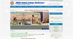 Desktop Screenshot of jmdplmahilacollege.com